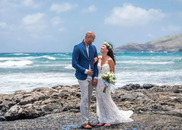 Aloha wedding at Magic Island