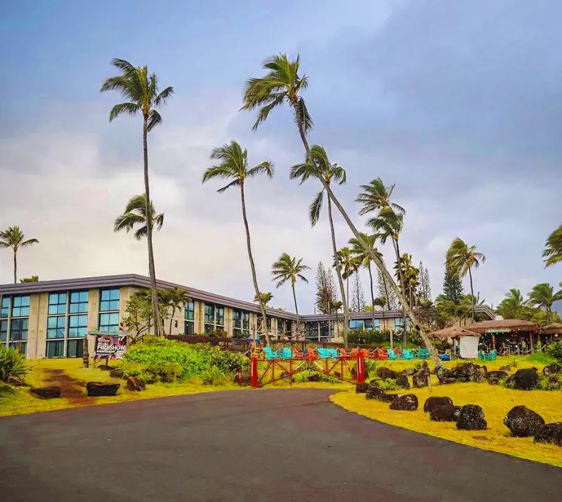 A panoramic view of the Hilton Garden Inn Kauai Wailua Bay