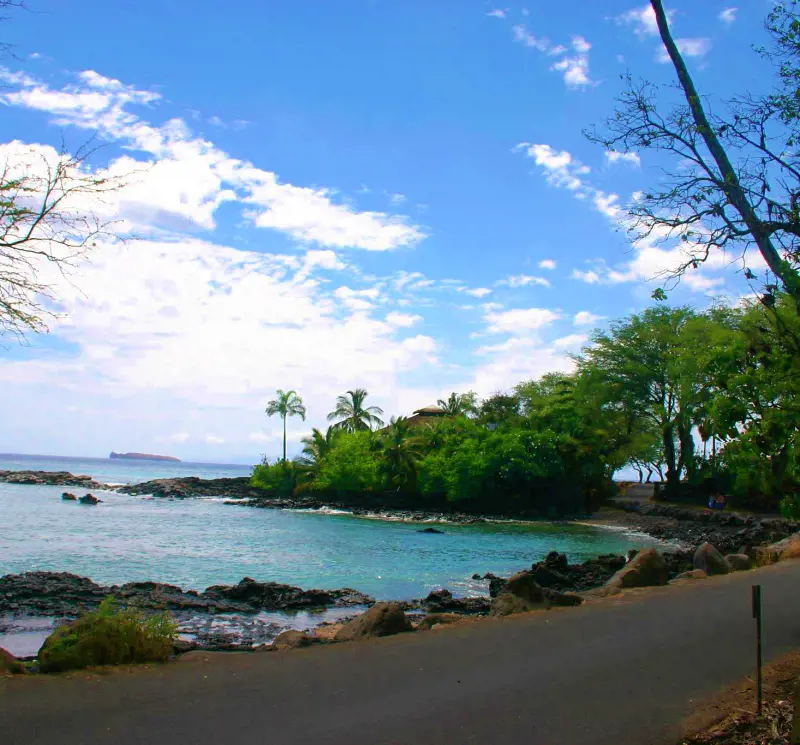 A calm and serene environment that makes for a perfect beach experience at Ahihi Bay