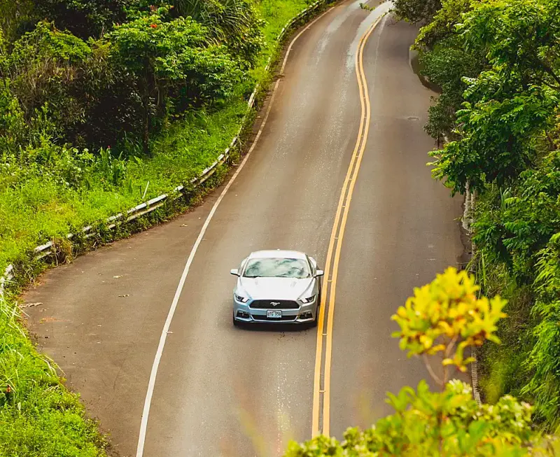 The scenic Hana Highway in Maui has several natural attractions along the way
