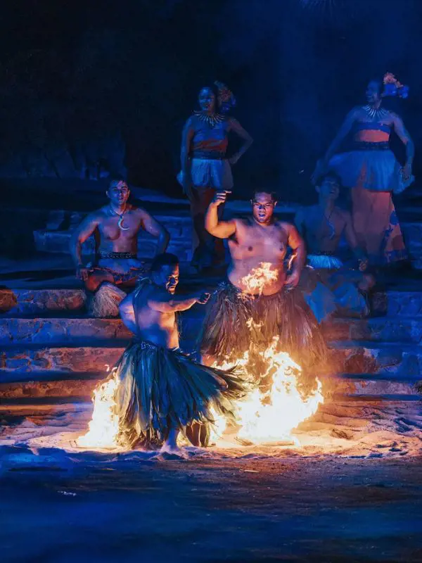 Enjoy a fire dance at the Polynesian Cultural Center